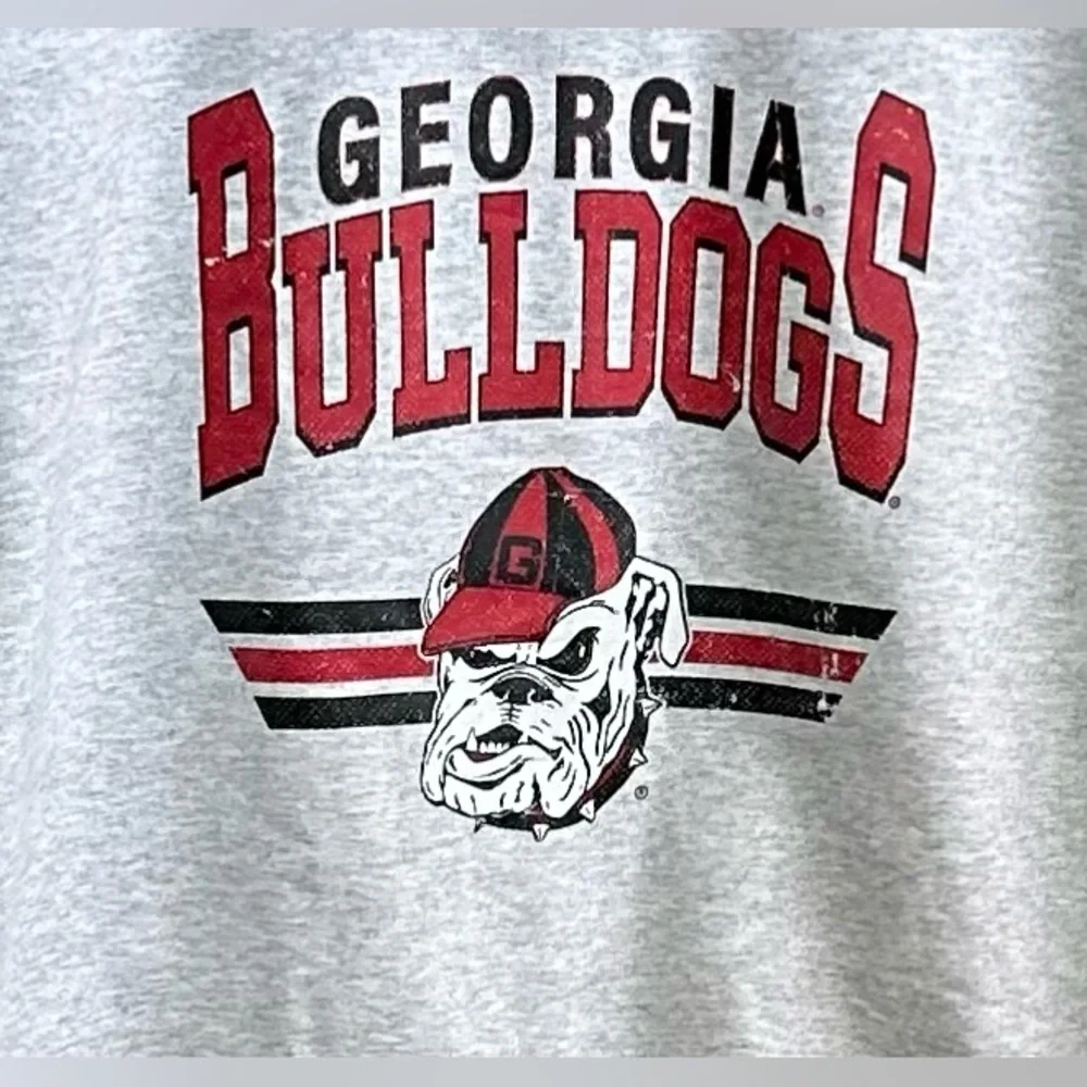 Gildan Gray Georgia Bulldogs Crewneck Sweatshirt NWOT